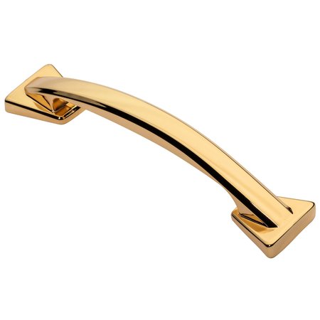 WISDOM STONE Bixby Cabinet Pull, 128mm 5in Center to Center, Polished Gold 4132128GP